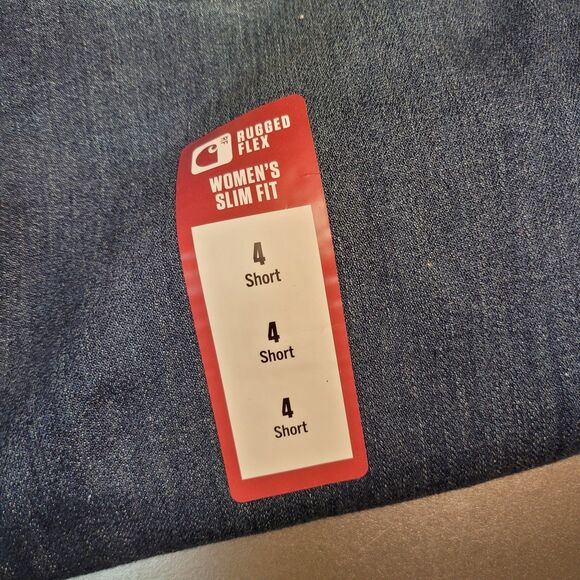 Carhartt Jeans Womens Rugged Flex Slim Fit Denim BD4976-W Size 4 Short NEW NWT - Picture 5 of 11